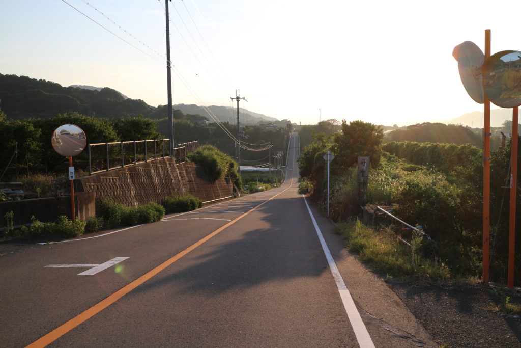 紀の川広域農道のアップダウン